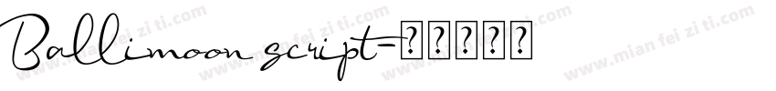 Ballimoon script字体转换